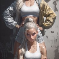 Created with Midjourney Ai Character Fantasy Anime cartoon cyberpunk sci-fi