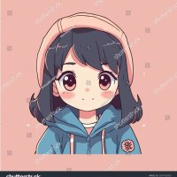 Cute Anime Kawaii Girl Cartoon Character: stockvector rechtenvrij 2297419255