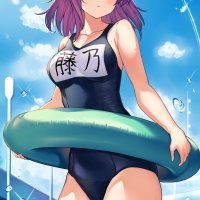 kurebayashi noe hatsu inu fujino shion school swimsuit swimsuits wet