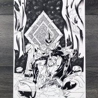 Original Art 1117 Pencil Inks for Published MMPR 116 Exclusive Comic Cover