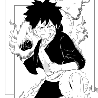 fan art: Monkey.D.luffy animé:one piece Carlos art 116