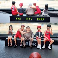 Slam Dunk anime characters. Cute design. Dashboard Car and office decor with car number plates