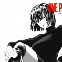 one-punch man Fubuki : Blizzard of Hell clothed breasts Fubuki Manga Sketch
