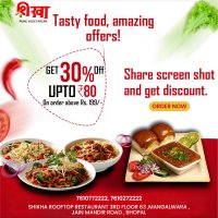 Shikha Roof Top Restaurant on X: Good food makes every occasion special. Get 30 OFF upto Rs.80- on order above Rs.199- Order now: