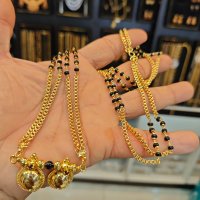 1grm gold polish mangalya chain with taali set.