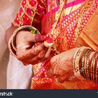 Indian Wedding Jewellery Mangalya Stock Photo 1052074082