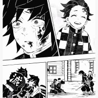 Aesthetic Anime Manga Panel Demon3 BW Journal