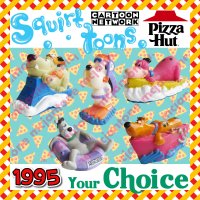 Pizza Hut 1995 SQUIRT TOONS Cartoon Network CHARACTER Squirter YOUR Toy CHOICE