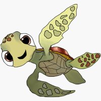 Squirt the Turtle Sticker for Sale by katiexavier3
