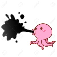 Cartoon Octopus Squirting Ink Royalty Free SVG Cliparts Vectors and Stock Illustration. Image 97187975.