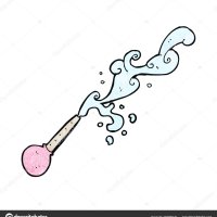 Cartoon Squirting Pipette Illustration White Background Stock Vector by PantherMediaSeller 352089122