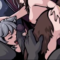 FFM Cartoon Threesome Blowob and Licking