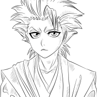 Toshiro Hitsugaya coloring page