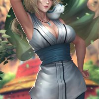 Tsunade Naruto Big Boobs Hentai Anime Sexy Girl HD Print Canvas Manga Poster SFW