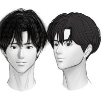 Manhwa male head 3D
