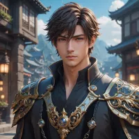 Handsome Man with Abs in Fantasy World: 3D Anime A...