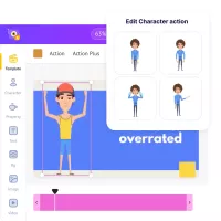 No.1 Free Online AI Cartoon Video Maker With 3000 Animations!