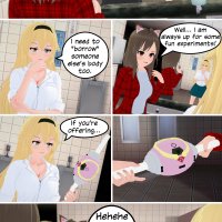 Bodyswap with Fan comic by Kawaii-Tsunaho on DeviantArt