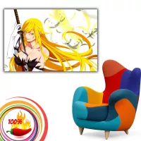 Monogatari Series Shinobu Anime Girl Big Boobs Poster