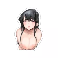 Big Boobs Anime Komi-san Waterproof Sticker