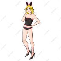 Konijn Meisje Sexy Cartoon Bunny Meisje Sexy Tekenfilm Afbeelding PNG transparante clipart en PSD-bestand gratis downloaden