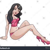 Vector Illustration Sexy Cartoon Woman Wearing Stock Vector Royalty Free 149338535