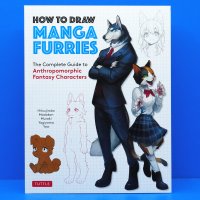 How to Draw Manga Furries Guide ENGLISH Art Book Furry Anthropomorphic Anime