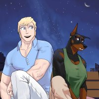 Andrew and Helga A furry x human comic