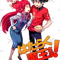 Hataraku Maou Sama Manga Devil Fanart Sticker Magnet