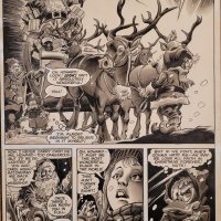 Howard the duck meets Santa Claus. in Brian Nortons Howard the Duck Comic Art Gallery Room
