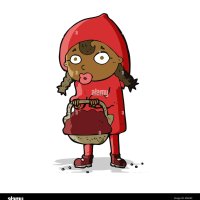 little red riding hood cartoon Stock Vector Image Art