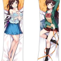 Kanojo Okarishimasu Mizuhara Chizuru Rent-A-Girlfriend Body Pillowcase 150cmx50cm60inx20in Natural Velvet Anime Manga Throw Pillow Cover: Cushion Covers:.au