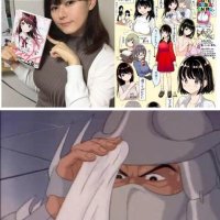 Female mangaka author of manga about girl with big tits is actually a girl with big tits