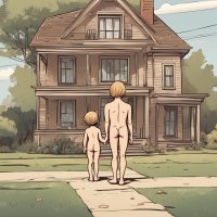 Cartoon Style Of Naked Boy and Nude kid Girl looki by LeAnthonyb on DeviantArt