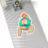 Big Boobs Cartoon Sticker Big Breast Women Stickers Popular Trendy Sti