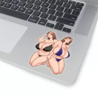 Hot Cartoon Twins Sticker Big Boobs Girls Cartoon Generic