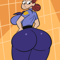 Big booty Mallcop! by Majuv98 on Newgrounds