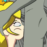 Warior and Monster Fuck peach and cum in a face and a mouth