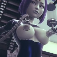 Downloading sex cartoon Raven on the sex machine