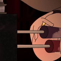Librarian Gets Fucked Hard By Fuck Machine Animation