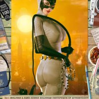 Catwoman SEXY DC Animated Universe Comic Signed A3 Print Sunset City Gotham Hero