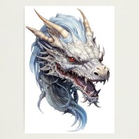 Fantasy anime manga dragon chinese new year Photographic Print