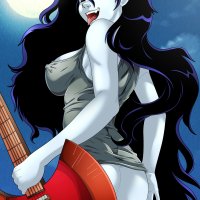 Sexy Marceline seduces men with her nude cartoon ass