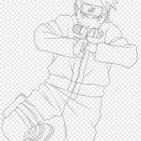 Line art Drawing Sketch lineart naruto angle hand manga png
