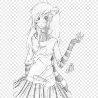 Line art Drawing Manga Sketch Hands reaching out white hand manga png