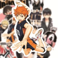 50 stuks Manga Haikyuu!! Stickers Hinata Shoyo PVC Stickers Japanse Anime Collectie Demon Slayer Bagage Stickers kopen vanaf een prijs van 3.64