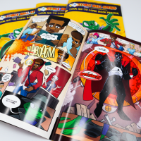 Customized Saddle Stitch Comics staple binding