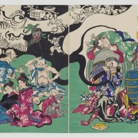 The Japanese demon of painting who invented manga in 1874