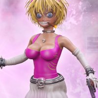 Crazy Girl Manga Style 3D Model 25