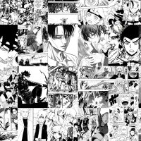 Anime aesthetic wall collage 6x4 Mix manga panel mini